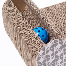 Load image into Gallery viewer, New Pet cat toy scrath large plate horizontal corrugated sofa cat scratcher