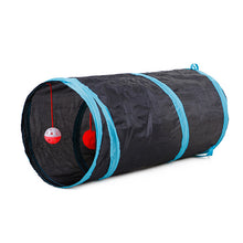 Load image into Gallery viewer, Collapsable  Cat Tunnel With attached Balls